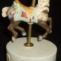VINTAGE WILLITTS DESIGNS CAROUSEL MEMORIES PORCELAIN HORSE AMERICANA MUSIC BOX