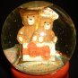 CELEBRATION BY SILVESTRI WATER GLOBE TEDDY BEARS MUSIC BOX 'HAPPY BIRTHDAY TO U'