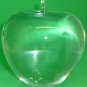 BEAUTIFUL TIFFANY & CO CLEAR CRYSTAL APPLE SIGNED PAPERWEIGHT INSCRIBED