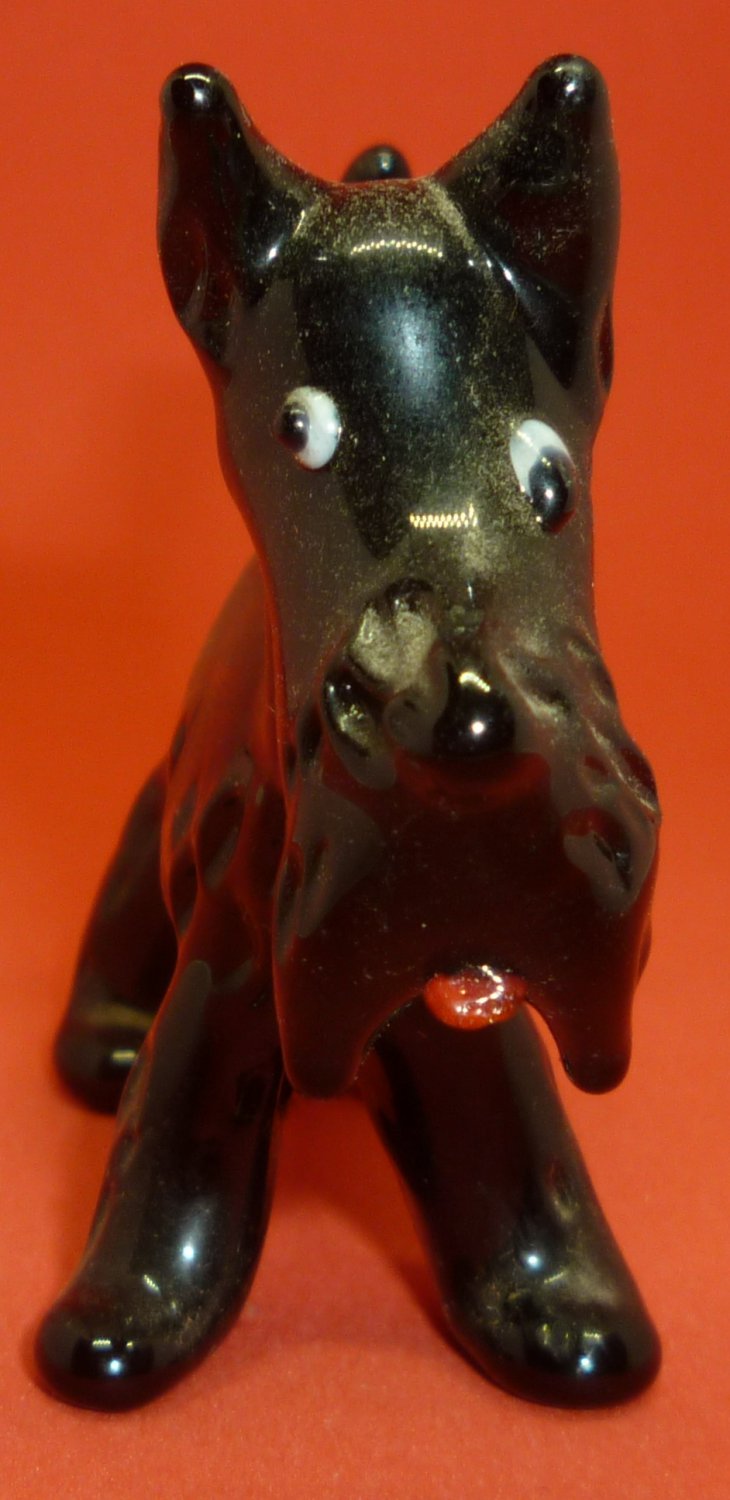 glass scottie dog figurine