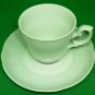 VINTAGE SELTMANN WEIDEN BAVARIA W. GERMANY ESPRESSO CUP & SAUCER SET/6 WHITE
