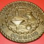 VINTAGE NAVAL SHIP SYSTEM COMMAND VERY HEAVY BRONZE ROUND WALL PLAQUE
