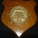 VINTAGE US NAVY SHIP PARTS CONTROL CENTER MECHANICSBURG HEAVY BRONZE WALL PLAQUE VINTAGE US NAVY SHIP PARTS CONTROL CENTER MECHANICSBURG HEAVY BRONZE WALL PLAQUE