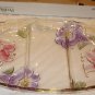 PROFILES THE VERSAILLES COLLECTION 14" CRYSTAL LILIES DIVIDED RELISH TRAY J312A