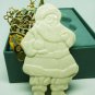LENOX PORCELAIN & BRASS CHRISTMAS ORNAMENT SANTA WITH GIFTS