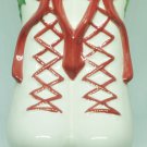 BURTON + BURTON TIS THE SEASON CHRISTMAS DECOR SKATES VASE PLANTER COOKIE JAR