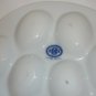 BIA GORDON BLEU WHITE PORCELAIN DEVILED EGGS DISH PLATTER