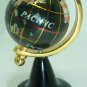MINIATURE DOLLHOUSE ROTATING WORLD GLOBE GENUINE GEMSTONES DESKTOP DECOR
