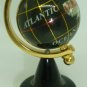 MINIATURE DOLLHOUSE ROTATING WORLD GLOBE GENUINE GEMSTONES DESKTOP DECOR