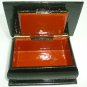 VINTAGE RUSSIAN WOODEN LACQUER MINIATURE ART HINGED TRINKET BOX PALEKH TROIKA