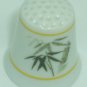 VINTAGE PORCELAIN THIMBLE BAMBU DESIGN COLLECTIBLE