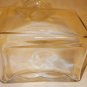 CLEAR GLASS CONTEMPORARY BLOCK DESIGN LIQUOR PITCHER DECANTER
