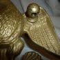 HEAVY SOLID BRASS WALL MOUNT HOLDER AMERICAN EAGLE DOOR PLAQUE DECOR NAUTICAL