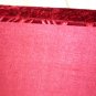EMBOSSED BURGUNDY VELVET UPHOLSTERED TRINKET JEWELRY BOX
