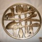 BEAUTIFUL SILVERPLATE TRIVET WALL HANGING VINTAGE DECOR FLATWARE