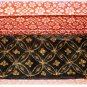 VINTAGE WOMEN'S BLACK VELOUR EVENING CLUTCH GOLD TREAD EMBOSSED
