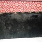 VINTAGE WOMEN'S BLACK VELOUR EVENING CLUTCH GOLD TREAD EMBOSSED