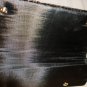 VINTAGE WOMEN'S BLACK VELOUR EVENING CLUTCH GOLD TREAD EMBOSSED