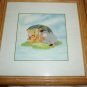 DISNEY'S WINNIE THE POOH SET OF 3 COLORFUL FRAMED PRINTS CHILD'S ROOM DECOR