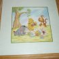 DISNEY'S WINNIE THE POOH SET OF 3 COLORFUL FRAMED PRINTS CHILD'S ROOM DECOR