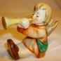 VINTAGE WEST GERMANY W. GOEBEL MINIATURE FIGURINE LITTLE ANGEL TOOTER
