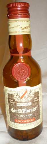 COLLECTIBLE EMPTY MINIATURE LIQUEUR BOTTLE GRAND MARNIER CORDON ROUGE