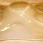 GORGEOUS VINTAGE MURANO ITALY ART GLASS PEARL SPECKLE BOWL CANDY DISH