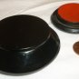 VINTAGE MINIATURE HANDPAINTED WOOD CARVED TRINKET RING BOX RUSSIAN PALEH Palekh