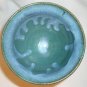 STUDIO ART POTTERY PEDESTAL STEMMED GOBLET CANDLE HOLDER BLUE