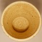 STUDIO ART POTTERY PEDESTAL STEMMED GOBLET CANDLE HOLDER BEIGE MULTICOLOR