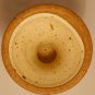 STUDIO ART POTTERY PEDESTAL STEMMED GOBLET CANDLE HOLDER BEIGE MULTICOLOR