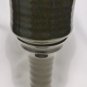 STUDIO ART POTTERY PEDESTAL STEMMED GOBLET CANDLE HOLDER BROWN BLACK
