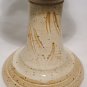 STUDIO ART POTTERY PEDESTAL STEMMED GOBLET CANDLE HOLDER BEIGE O'NEILL SIGNED