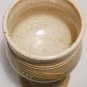 STUDIO ART POTTERY PEDESTAL STEMMED GOBLET CANDLE HOLDER BEIGE O'NEILL SIGNED