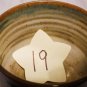 STUDIO ART POTTERY PEDESTAL STEMMED GOBLET CANDLE HOLDER BLUE BROWN SWIRL