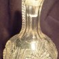 VINTAGE CLEAR PRESSED GLASS WINE PITCHER DECANTER