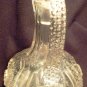 VINTAGE CLEAR PRESSED GLASS WINE PITCHER DECANTER