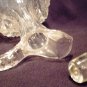 VINTAGE CLEAR PRESSED GLASS WINE PITCHER DECANTER