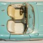 VINTAGE BURAGO 1957 BLUE CHEVROLET CORVETTE PEDESTAL DISPLAY 1:18 CAR Italy