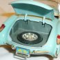 VINTAGE BURAGO 1957 BLUE CHEVROLET CORVETTE PEDESTAL DISPLAY 1:18 CAR Italy