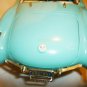 VINTAGE BURAGO 1957 BLUE CHEVROLET CORVETTE PEDESTAL DISPLAY 1:18 CAR Italy