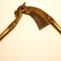 ANTIQUE COLLECTIBLE SOLID BRASS BRONZE ORNATE TABLE TOP CIGAR CUTTER