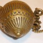 UNIQUE ANTIQUE BRONZE CHAIN & HANGING BALL TOBACCO HOLDER