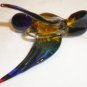 HANDCRAFTED MULTI-COLORED HUMMINGBIRD FIGURINE ORNAMENT STUDIO ART