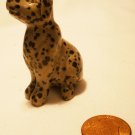 CHARMING MINIATURE MARBLE FIGURINE DALMATIAN PUPPY FIGURINE