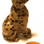 CHARMING MINIATURE MARBLE FIGURINE DALMATIAN PUPPY FIGURINE