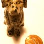 CHARMING MINIATURE MARBLE FIGURINE DALMATIAN PUPPY FIGURINE