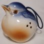 VINTAGE PORCELAIN BLUE JAY ROBIN POMANDER POTPOURRI