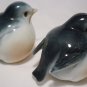 VINTAGE PORCELAIN BLUE JAY ROBIN SALT & PEPPER SHAKER SET