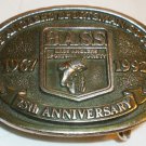 BASS ANGLERS SPORTSMAN SOCIETY BELT BUCKLE 25th ANNIVERSARY